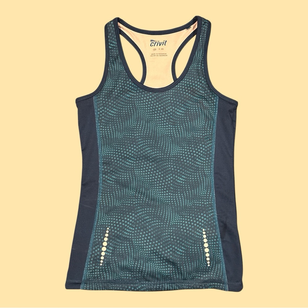 WOMEN'S CRIVIT Turquoise Razorback Tank Size Small - Picture 5 of 8